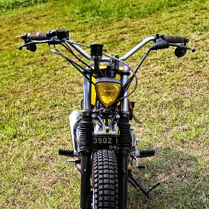 Street Arts Custom Rubah Yamaha Scorpio Jadi gaya Street Tracker