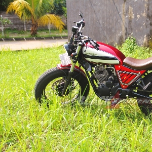 Street Art Custom Vermak Yamaha Scorpio jadi Japs Stlye 