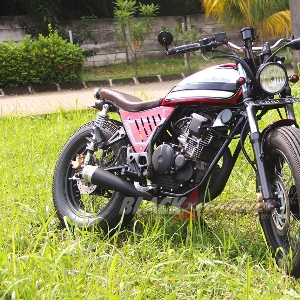 Street Art Custom Vermak Yamaha Scorpio jadi Japs Stlye 