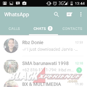 Jarvis berhasil membuka aplikasi WhatsApp