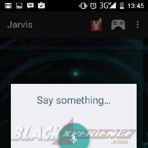 Jarvis saat mendengarkan perintah Anda