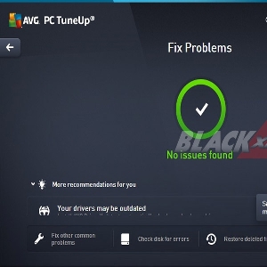 Menu Fix Problems AVG PC TuneUp