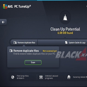 Menu Free Up Space AVG TuneUp