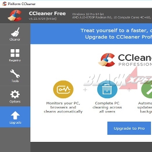 Menu Upgrade CC Cleaner