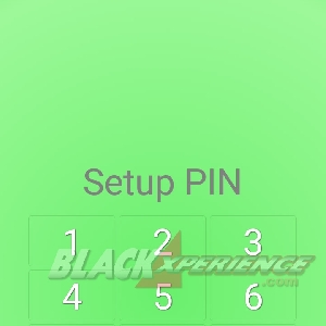 Opsi penguncian PIN di aplikasi Fingerprint AppLock