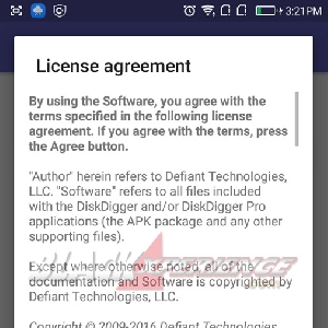 Perjanjian lisensi antara Anda dan DiskDigger