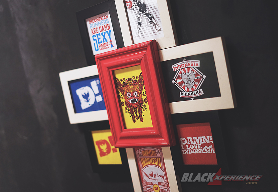 Produk logo dan wording dari Damn! I Love Indonesia