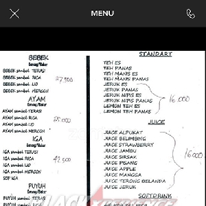 Zomato dilengkapi dengan daftar menu resto dan cafe
