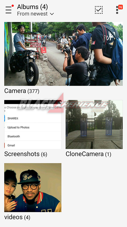Hasil Clone Camera akan tersimpan dalam folder sendiri secara otomatis