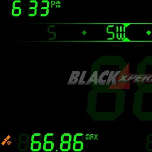 Display Color Hijau DigiHUD Speedometer