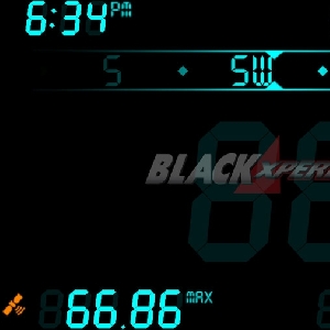 Display Color Biru Muda DigiHUD Speedometer