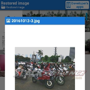 Sebuah lainnya yang berhasil dikembalikan Restore Image