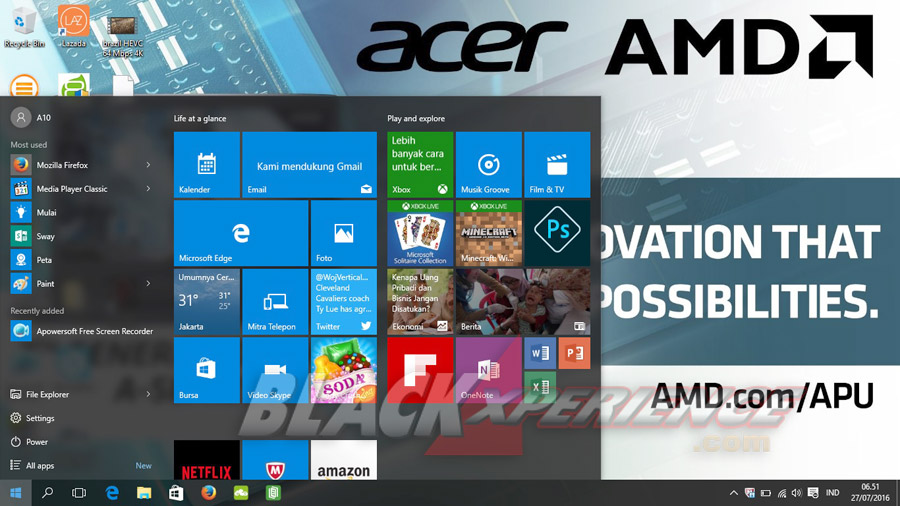 Ditenagai AMD A10, Notebook Acer Aspire E5-553G Siap Kerja Berat