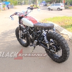 Modifikasi Yamaha Scorpio Disulap Menjadi Scrambler Tracker