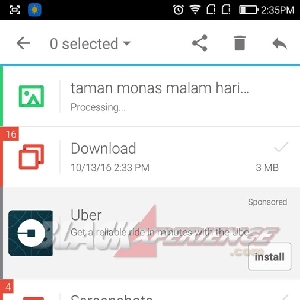 Tampilan folder foto yang tengah dipindai Dumpster