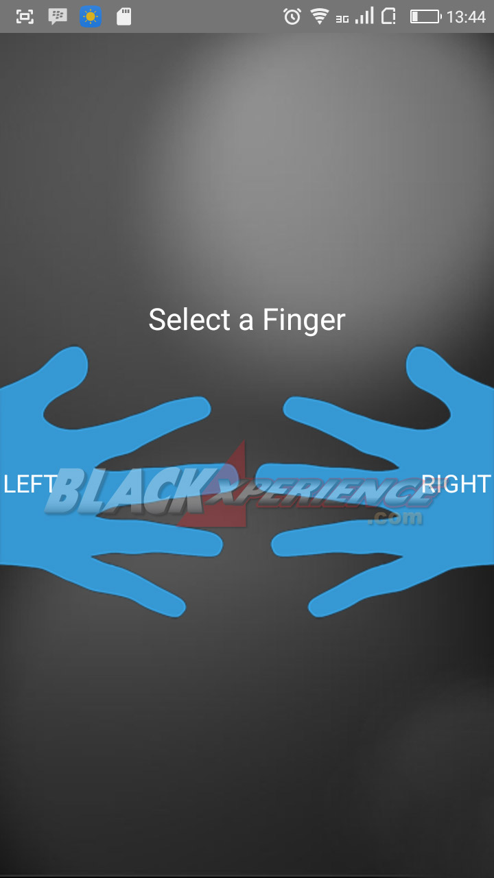 Tutorial siagkat pemindaian jari di app Fingerprint AppLock (Real)
