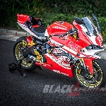 Modifikasi Yamaha R25: Ducati Panigale Dilukis Batik Samarinda