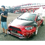 Honda Civic Galaxy Auto Concept Bandung Tampil Ekstrim di BlackAuto Battle Purwokerto