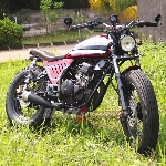 Street Art Custom Vermak Yamaha Scorpio jadi Japs Stlye 