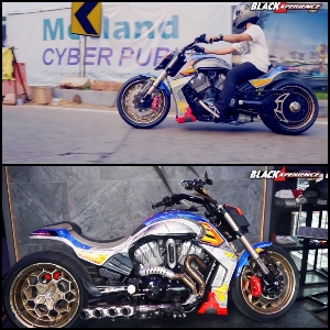  Harley V-ROD Gundam Karya MWM Custom Ini Bikin Pakem Modifikasi Lebih Fancy