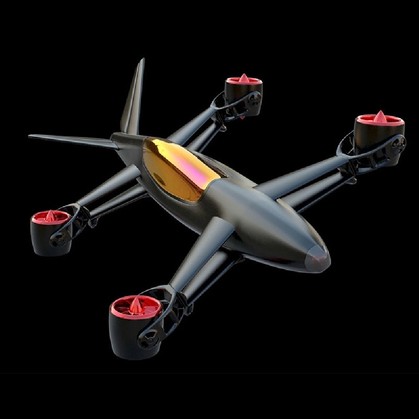 Accula QX44 Skyster, Drone Balap Single-Seater Berkecepatan 666 km Per Jam