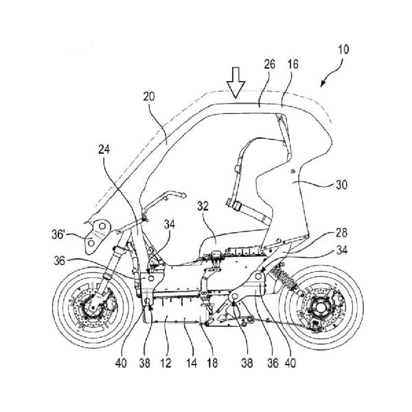 BMW Kembangkan Skuter Listrik Dengan Atap, Airbag, dan Aerodinamika Aktif