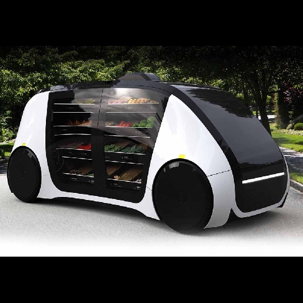 Mobil Otonom Robomart Siap Antar Makanan Segar ke Rumah Anda