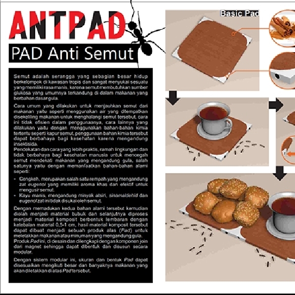 Pad Modular Ini Manjur Usir Semut dari Makanan-Minuman Manis