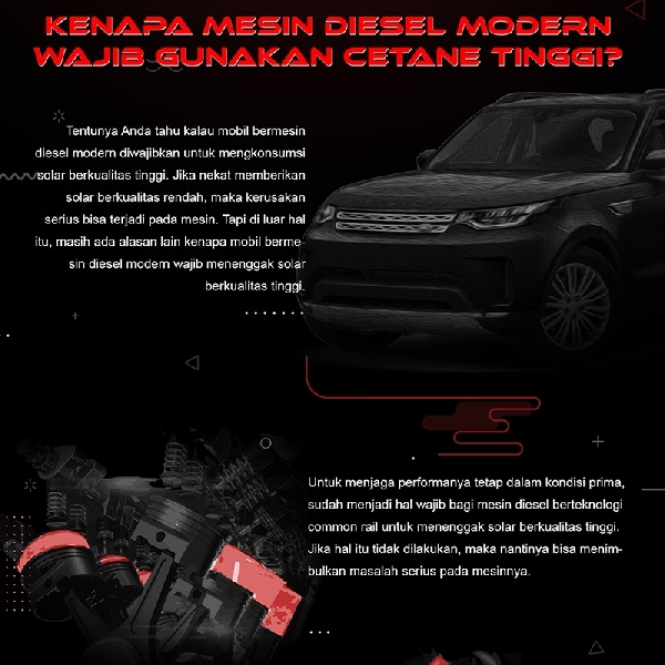 Kenapa Mesin Diesel Modern Wajib Gunakan Cetane Tinggi ?