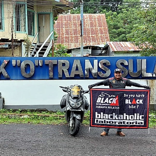 Riding Sejauh 1800 km, Barita Christoper Belah Sulawesi Menuju Titik 0 Sulawesi