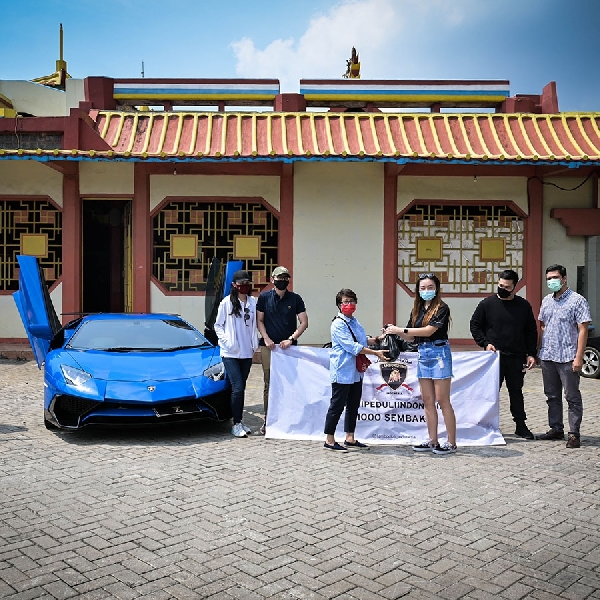 Lamborghini Club Indonesia Serahkan Bantuan 2000 Paket Sembako ke 4 Titik Terdampak Pandemi Corona
