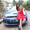 Adu cantik Drucella dengan VW Scirocco Emon