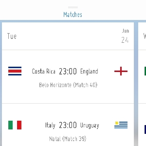 Jadwal Pertandingan Piala Dunia 2014