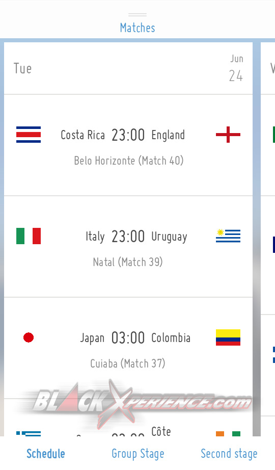 Jadwal Pertandingan Piala Dunia 2014