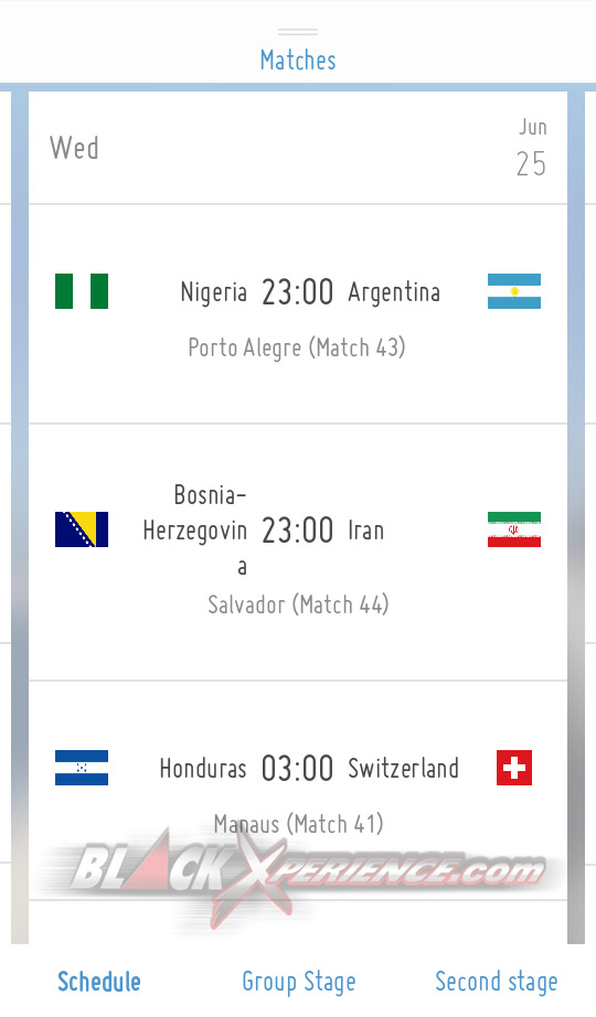 Jadwal Pertandingan Piala Dunia 2014 2