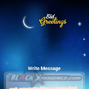 Eid Greetings  - Edit Tulisan Ucapan