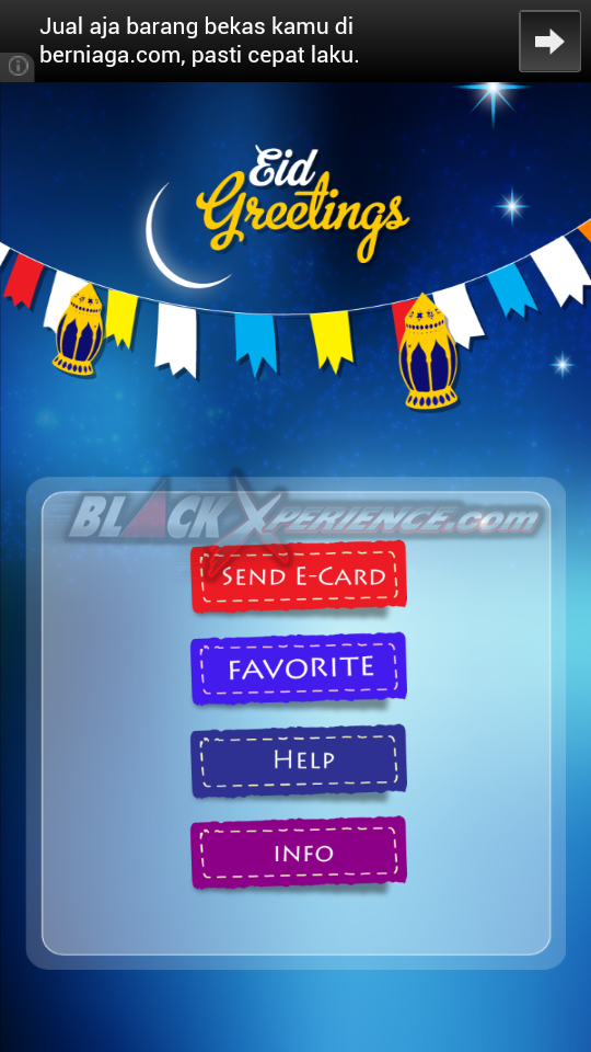 Eid Greetings - Menu Utama
