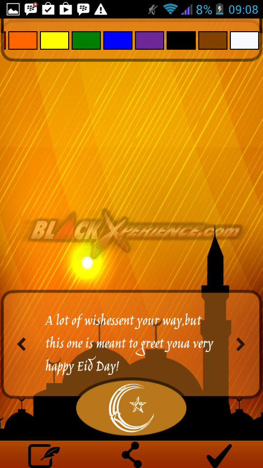 Greeting Card Maker - Edit Warna Font