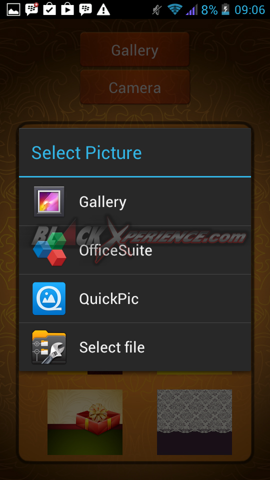 Greeting Card Maker - Pilih Foto Sebagai Latar belakang