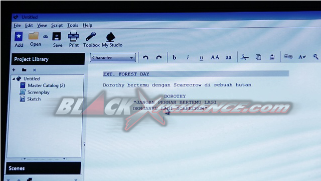 Menyusun Naskah Film dengan Celtx
