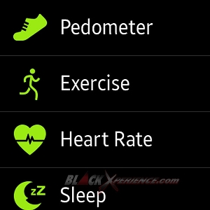 Samsung Gear S - Aplikasi S Health