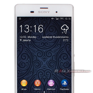 Sony Xperia Z3 - front-menu