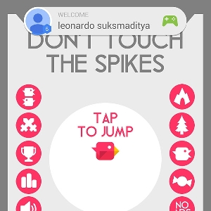 Don't Touch The Spikes-Home Screen