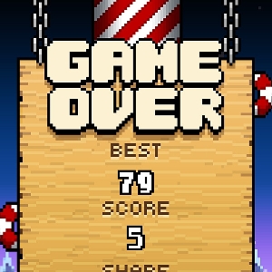 Timberman-Game Over Screen