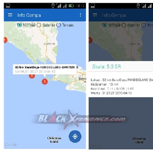 MobiGIS - Info Gempa