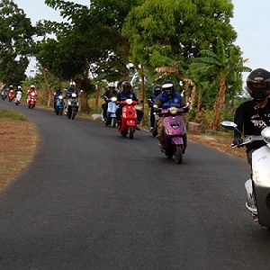 Komunitas Kutu Vespa, Touring 1100 Km Sambil Kampanye Keselamatan Berkendara