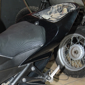 Roda belakang sudah terlepas