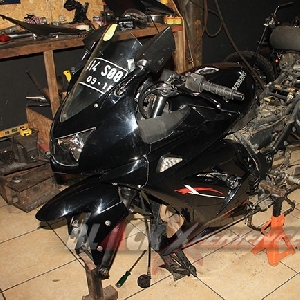 Roda standar sudah dibongkar