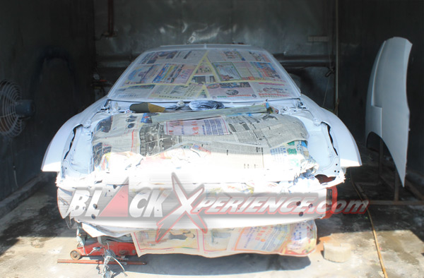 Toyota Celica, sesaat setelah pengecatan dasar