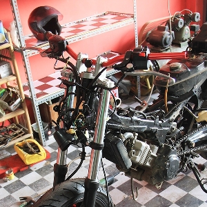 Suspensi depan Yamaha Byson